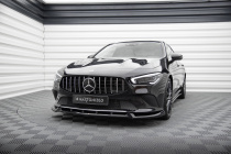 Mercedes-Benz CLA Coupe / Shooting Brake C118 2019+ Frontläpp / Frontsplitter V.2 Maxton Design